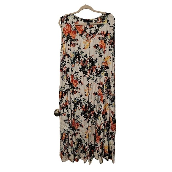 Denim 24/7 Sleeveless Floral Maxi dress‎ size 18/20 - Picture 1 of 5